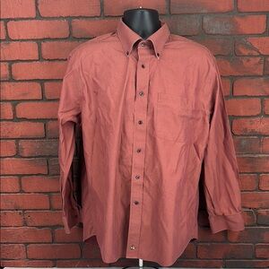 Nordstrom Brown 16.5 Men's Dress Shirt – Classic,‎ Wrinkle-Free